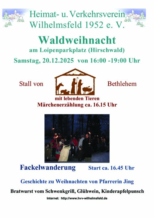 Plakat Waldweihnacht